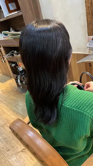 セミロング カラー 田村 優歩のヘアスタイル