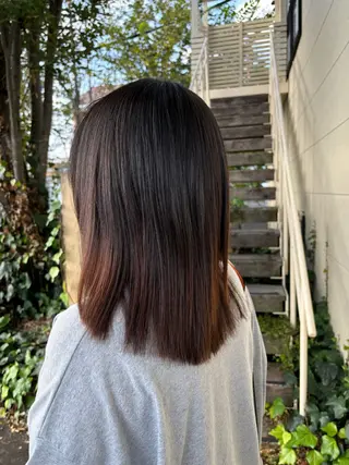 ミディアム ルプラボウ／艶カラー ／髪質改善／アサミのヘアスタイル