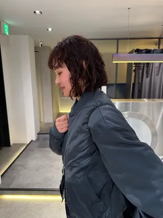 ショート カラー パーマ Qin shaire salon 原宿所属・🌿パーマ/ボブ/ レイヤー/Mikiのヘアスタイル