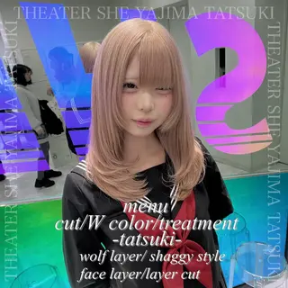 ロング 🫧ハイトーン特化 🐺矢島タツキ🐺のヘアスタイル