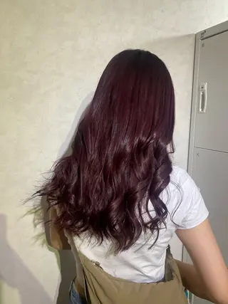 ロング カラー ブリーチカラーと、髪 質改善。HARUKAのヘアスタイル