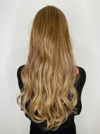 ロング カラー 杉田 一浩のヘアスタイル