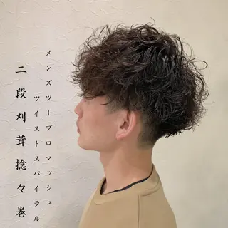 ショート パーマ メンズ メンズ指名多数!! SiLO 田島のヘアスタイル