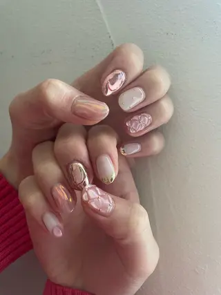 ネイル 甲府市徳行 🧸prunelleのネイルデザイン