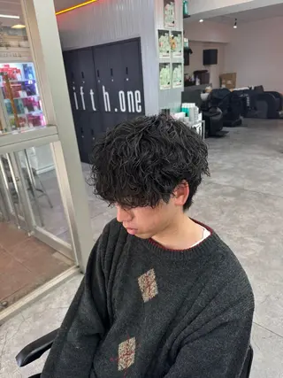 ショート カラー パーマ メンズ 🔥メンズパーマ特化 🔥店長中村雄樹のヘアスタイル