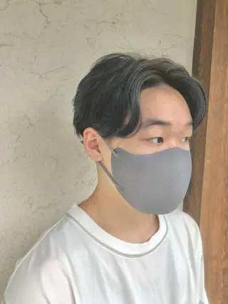 ショート カラー メンズ MATSURI BASE.AWAJIのヘアスタイル