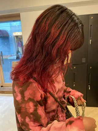 セミロング カラー SALOWIN下北沢所属・hazuki 🌝のヘアスタイル