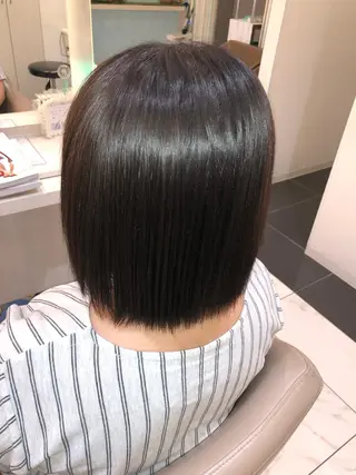 ショート パーマ 安井　昴 💫ブリーチ縮毛矯正のヘアスタイル