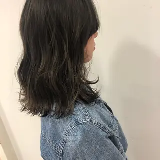 ミディアム GLROW haruhiのヘアスタイル