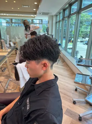 ショート メンズ特化/ センターパート/八谷のヘアスタイル