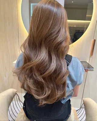 ロング カラー 縮毛矯正/レイヤー 松田空優哉のヘアスタイル