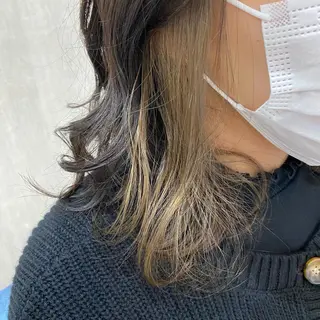 ミディアム カラー 🫧透け感⋆艶髪💎 山口アヤカのヘアスタイル