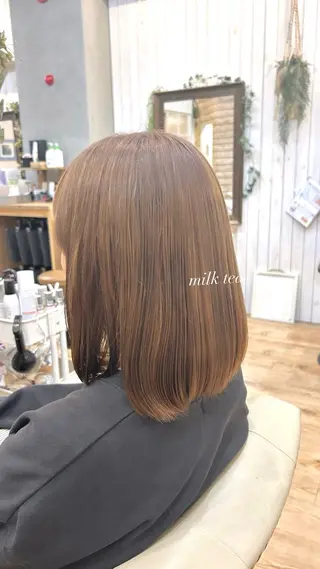 ミディアム カラー プラーチェ橋本所属・🎠オガタアヤネ🎠 plaatje橋本のヘアスタイル