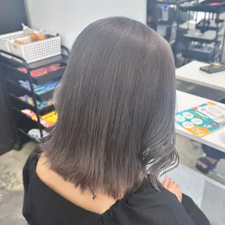 セミロング カラー ヘアアレンジ 🥀モテ暖色× エクステ🥀あかりのヘアスタイル