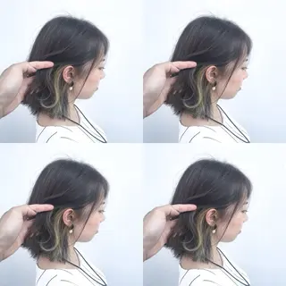 ショート カラー なんば髪質改善カラー Ardoreのヘアスタイル