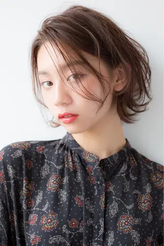 ミディアム カラー メンズ 白金台カラーリスト あきよしのヘアスタイル