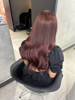 ロング カラー 大阪 梅田/ ハイトーン/エクステのヘアスタイル