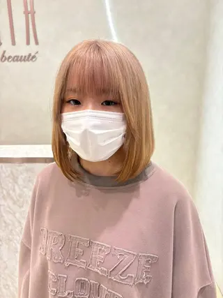 ミディアム カラー 笹川 聖奈のヘアスタイル