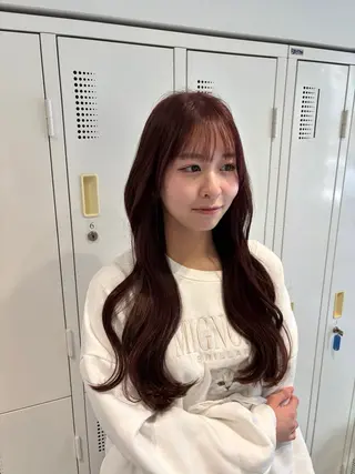 カラー 縮毛矯正／レイヤー／ 髪質改善／海月のヘアスタイル