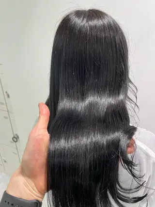 ミディアム カラー パーマ ヘアアレンジ ネイル マツエク・マツパ 韓国風ベージュ🤎 赤みなし🌿横浜🤎のヘアスタイル