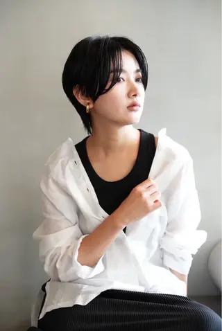 ショート カラー 加賀 千聖 /soigneのヘアスタイル