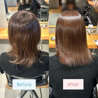 ミディアム パーマ aina🐱 カラー/ストレートのヘアスタイル