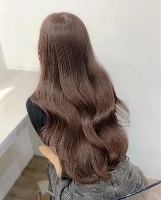 ロング カラー ブリーチなしベージュ 特化 松村 茶屋町のヘアスタイル