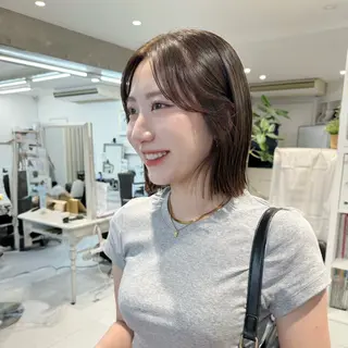 ミディアム 会田有紀 /切りっぱなしボブのヘアスタイル