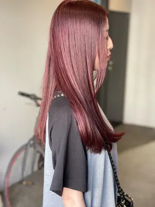 ロング 𓇼 フジノケイ𓇼 艶髪ケアカラーのヘアスタイル