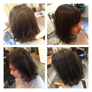 ショート カラー 透明感/ 美髪矯正/田中恭のヘアスタイル