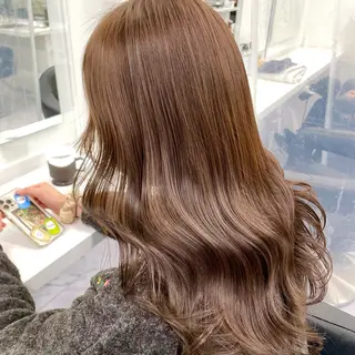 ロング カラー *モデル募集🤍横浜 透明感カラー🫧のヘアスタイル