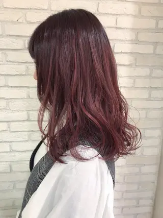 セミロング カラー HAUS 片山みほのヘアスタイル