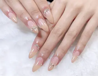 ネイル 長さだし/持込/ ins風ネイル/Umのネイルデザイン