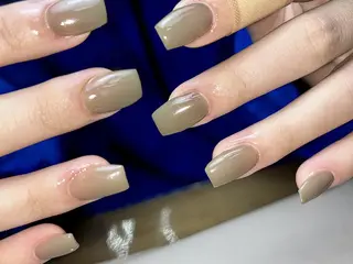 ネイル ki🍒🍒 ki ツルツルネイルのネイルデザイン