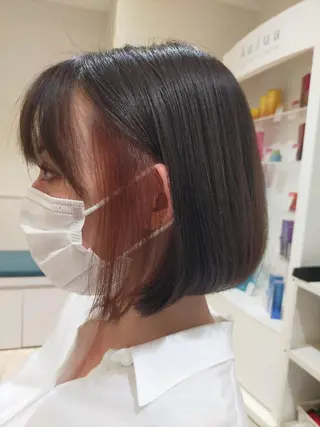 ミディアム 田中 瑞妃のヘアスタイル