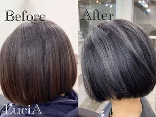 カラー ロング ヘアアレンジ MISAKIエクステ ブリーチ\5900のヘアスタイル