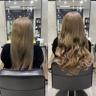 セミロング カラー ヘアアレンジ LAVENDIA Azabu所属・LAVENDIA 初音のヘアスタイル