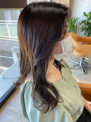 ミディアム カラー 髪質改善/ブリーチ 田代 龍我のヘアスタイル