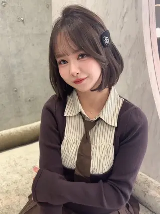 ミディアム Lond  Emi 艶髪モテヘアのヘアスタイル