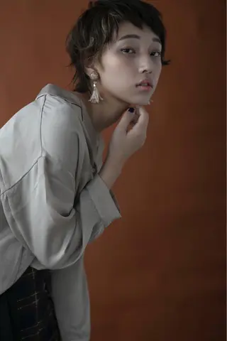 ショート カラー Lino hair&total beauty所属・似合わせカットカラー 🌿つじおかるみのヘアスタイル