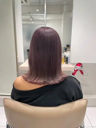 ミディアム カラー ツノダ ルカのヘアスタイル