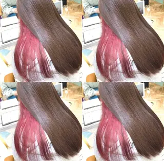 ロング 🩵縮毛矯正/ブリー チ/髪質改善/いつかのヘアスタイル