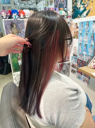 ロング 🍭ハイトーン/ デザインカラー🦄のヘアスタイル