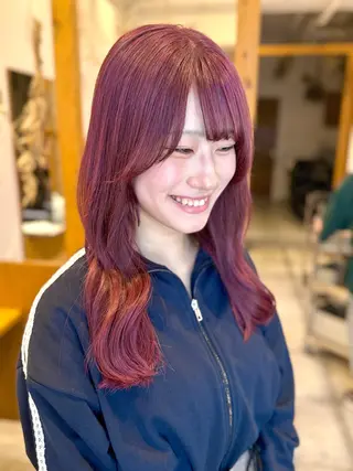 ロング カラー ‎🤍江坂 ハヤシアヤナ‎🤍のヘアスタイル