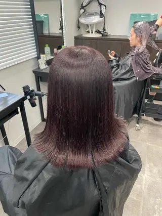 ミディアム カラー 🎀暖色/ラベンダー /paru🤍のヘアスタイル