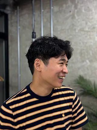 パーマ メンズ Moanin'所属・さが あゆかのヘアスタイル