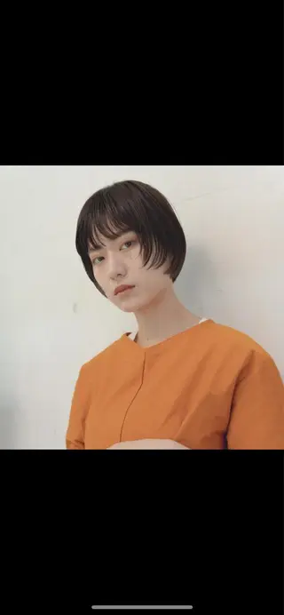 ショート タンバルモリパーマ 礒井メンキのヘアスタイル