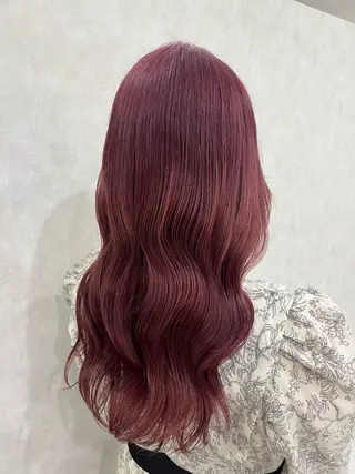 ロング カラー 小池 風賀のヘアスタイル