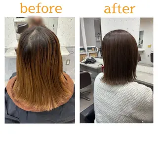 ミディアム カラー adept金町所属・🍯adept YURINA🍯のヘアスタイル