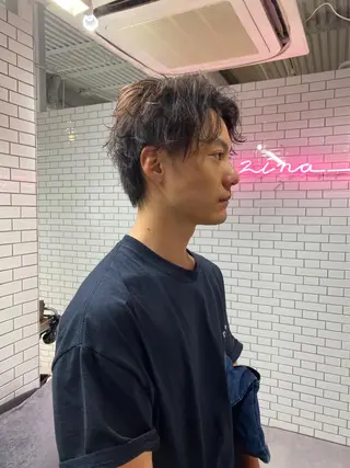 パーマ メンズ 梅田中崎町メンズ 美容師ユースケのヘアスタイル
